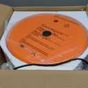 Vintage Plug in Pendant Light Kitchen Island Mid Century Hanging Lamp with Plug in Cord 3-Layer Orange Metal Pendant Light with Wood Accent for Living Room Dining Bedroom Kitchen, Orange, Wood