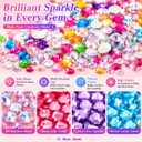 40000Pcs 40 Colors Jelly Resin Kit, Bedazzling Kit, Bedazzler Kit with Rhinestones, 3mm Flatback Gems with B7000 Glue & Tools for Crafts, Nails, Shoes