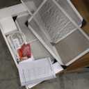 S1 Kitchen Bakers Rack with Power Outlet, Microwave Stand with Storage 5-Tiers, Freestanding Coffee Bar Table with 4 Hooks, Kitchen Storage Shelf 13" D x 22.9" W x 58.3" H, Rustic Brown