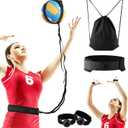 Volleyball Training Equipment Aid, Volleyball Training Set Serving Trainer, Solo Volleybal-l Trainer to Practice Serve, Spike, Set, Pass, Volleybal-l Gift for Beginners/Pro(COLOR:Black)