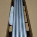 knobelite 4 Pack Black Window Treatment Single Curtain Rods, Adjustable Curtain Rod from 36 to 72 Inches with Crystal Finial Finials,1-Inch Curtain Rods for Windows