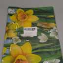 Louise Maelys Welcome Spring Summer Garden Flag 12x18 Double Sided Vertical, Burlap Small Daffodil Floral Flower Yard House Outside Outdoor House Decoration