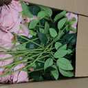 48 PCS Dusty Pink & Champagne Roses Artificial Flowers - Fake Silk Floral with Long Stems Bulk for Table Centerpieces DIY Bouquet Arrangements Wedding Party Bridal Shower Vase Decorations