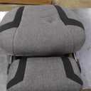 Respawn 110 Pro Ergonomic Gaming Chair with Footrest for Adults - Comfortable Office Gaming Recliner with Lumbar Support and Headrest, Racing Style Video Game Chairs for Computer Gamer - Gray Fabric