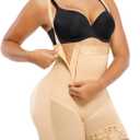 SHAPELLX Shapewear Tummy Control Fajas Colombianas Body Shaper for Women Butt Lift Bodysuit (Medium, A4-dark Beige)