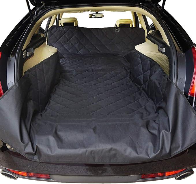 Dogs Cargo Liner Cover for Pets SUV Cars Waterproof Non Slip Universal Fit with Bumper Flap Black 52 82 Standard