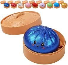 Glitter Dumpling, Glitter Dumpling Squishy with Box (Gold)