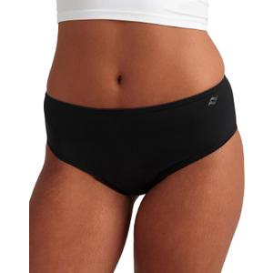 saalt Teen Brief Period Underwear - Leakproof Menstrual Underwear for Teen Girls - Full-Coverage Comfort ( Extra Large, Volcanic Black - Heavy Absorbency)