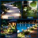 LANSOW 12 Pack Solar Spot Lights Outdoor Waterproof IP67, (90 LED/4 Modes) Solar Landscape Spotlights, 2-in-1 Solar Powered Flood Lights for Yard Garden Pathway Outside Tree, Auto ON/Off(Cool White)