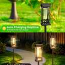 10 Pack Solar Pathway Lights Outdoor, Taller Bright Solar Path Lights Waterproof, Auto On/Off Solar Powered Garden Lights for Outside Landscape Path Yard Walkway Lawn Driveway Patio Lighting Decor