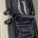 Coolife Luggage Suitcase PC+ABS Spinner Built-In TSA lock 20in 24in 28in Carry on (Caribbean Blue., S(20in_carry on))