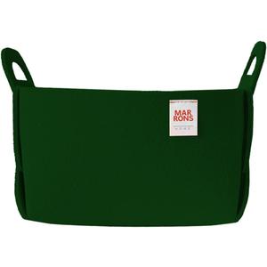 Collapsible Felt DEEPGREEN Storage Bin Small 7.1"x5.1"x5.1"  Foldable Basket with Handles for Closet, Toy Storage, Laundry Room Organization, Decorative Storage Baskets for Shelves, Nursery