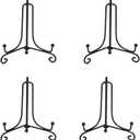 (2 pack)Iron Display Stand, Black Iron Easel Plate Display Photo Holder Stand, Displays Picture Frames, Cookbooks, Decorative Plates, Tablets and Art 5 Inch