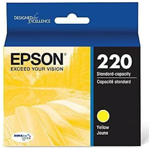 Epson 220 DURABrite Ultra Ink Standard Capacity Yellow Cartridge (T220420-S) Works with Workforce WF-2630, WF-2650, WF-2660, WF-2750, WF-2760, Expression XP-320, XP-420, XP-424 (Pack of 1)