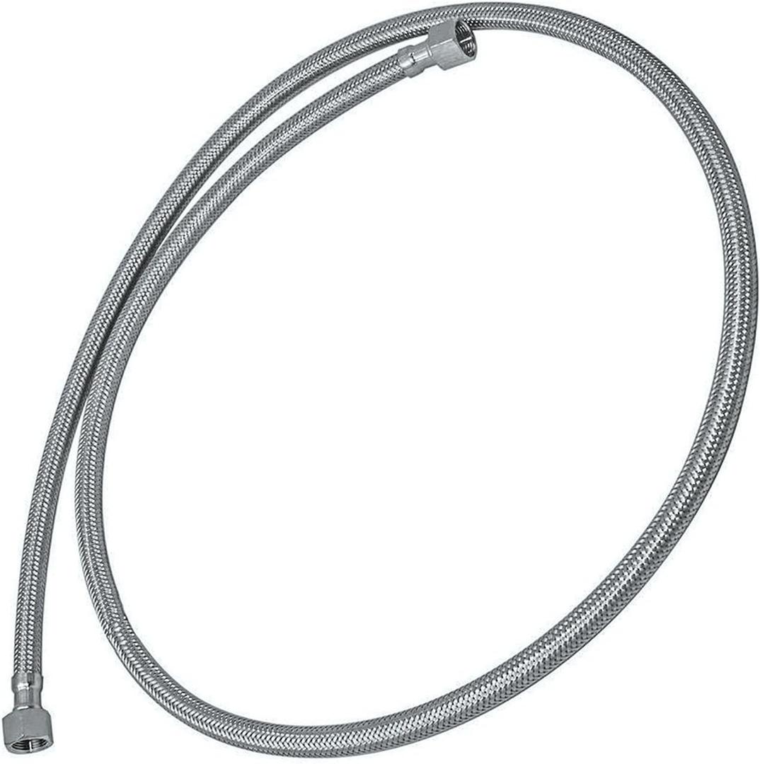 HFS(R) 3/8" Female SAE Stainless Steel Braided Hose 48" Length, w/PTFE Liner, 300PSI (48 inch)