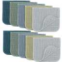 Comfy Cubs Muslin Burp Cloths 20" x 10", Pack of 10 - Large, 6-Layer, Ultra Absorbent 100% Cotton for Baby Drool and Messes - Soft, Safe & Gentle Baby Burp Cloths for Boys & Girls - Multi Boy