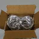 Kaizen Casa Handmade Round Mesh Napkin Rings Holder for Dinning Table Parties Everyday, Set of 6 (Silver)