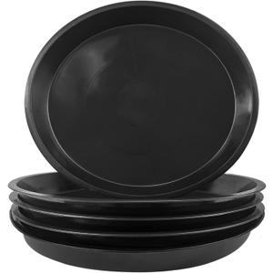 OUPSAUI 5 Pack 22 Inch Plant Saucer, Plant Trays for Pots, Large Plastic Plant Saucers for Indoors, No Holes Planter Drip Tray (22 inch)