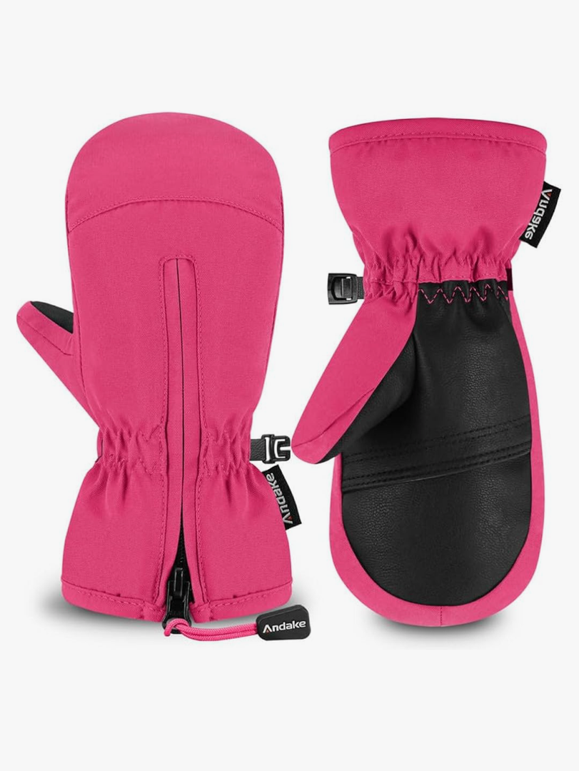 Andake Kids Mittens Toddler Mittens Kids Winter Gloves Warterproof Breathable Windproof Skiing Snowboarding for Boys Girls 11-14Y