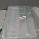 Large 24 Grids Plastic Organizer Box Adjustable Dividers,Clear Storage Box for Jewelry, Art DIY Crafts, Washi Tapes, Beads and Small Parts