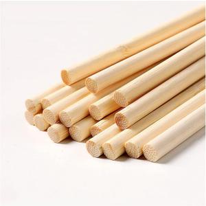 Dtmasao 10 PCS Dowel Rods Wood Sticks Wooden Dowel Rods - 3/8 x 36 Inch Unfinished Bamboo Sticks - for Crafts and DIYers
