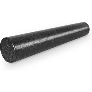 ProsourceFit High Density Foam Rollers Long, Firm Full Body Athletic Massage Tool for Back Stretching, Yoga, Pilates, Post Workout Muscle Recuperation (36"H x 6"D, Black)