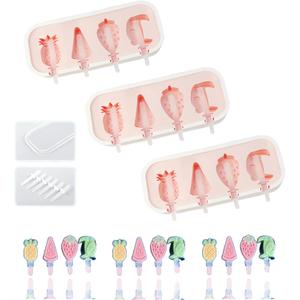 Silicone Fruit Pop Mold 3 Pack