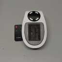 GiveBest Programmable Space Heater with LED Display, Remote Wall Outlet Electric Heater with Thermostat and Timer for Home Office Bathroom Indoor Use, Small Plug in 450 Watt Heater, ETL Listed