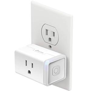 Kasa Smart Plug Mini with Energy Monitoring, Smart Home Wi-Fi Outlet Works with Alexa, Google Home & IFTTT, Wi-Fi Simple Setup, No Hub Required (KP115), White