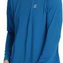Endyart Men's UPF 50+ Sun Protection Shirts UV SPF Long Sleeve Rash Guard Fishing Swim Shirt Quick Dry, XL