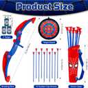 Bow and Arrow Set for Kids, Archery Shooting Set with Led Light Up Bow & 10 Suction Cup Arrows & Arrow Quiver and Target, Outdoor Indoor Sports Game Hunting Toy, Christmas Birthday Gift for Boys Girls