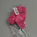 12 Pcs Curly Christmas Tree Picks Velvet Curl Decoration Spiral Curly Tree Topper Ornaments DIY Crafts for Wreath Fireplaces Vase Filler Holiday Ornament, 12 Inch(Hot Pink)