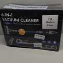 Cordless Vacuum Cleaner with Self-Standing, 45KPA Stick Vacuum, 88,000RPM Brushless Motor & LED Display, Anti-Tangle, Lightweight Vacuum Cleaners for Home, Pet Hair, Hardwood Floors, Azure