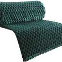 Thickened Velvet Blanket, Soft Flannel Napping Blanket, Warm Student Cover, Multifunctional Throw for Sofa, Bed, and Outdoors, 100x70cm, Machine Washable, Cozy Winter Blanket. (Army Green)