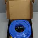 15 Ft Double Sided Flexible Race Track Set with 6 Toy Cars for Kids (Blue)