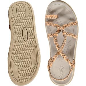 Women's Walking Sandals Comfortable,Waterproof Arch Support Hiking Sandals Women for Beach,Travel,Water or Poolside, Size 9.5-10 Medium