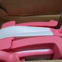 TPN Collapsible Baby Bathtub, Baby Bath Tub with Soft Cushion & Real-Time Thermometer, Baby Bathtub Infant to Toddler Tub (0-36 Months), Portable Newborn Travel Bath tub (Pink)
