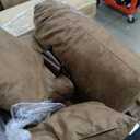 Telora Caramel Chair and 
Emerald Home Furnishings LakeView Presley Sofa - Brown