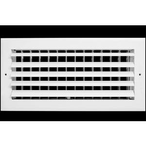 HVAC Premium 10"w X 8"h 1-Way Air Vent Adjustable Aluminum Curved Blades Integral Multi-Shutter Damper HVAC Diffuser [Outer Dimensions: 11.75"W X 9.75"H]