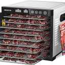 Food Dehydrator for Jerky 1000W, 9 Stainless Steel Trays, 165 Temperature Control, 8.7ft Drying Space, 48H Timer, Dryer Machine for Dog Treats, Herb, Veggies, Meat, Fruit