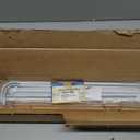 Yafa Home Fashion Heavy Duty Single Standard Adjustable Curtain Rod Hardware Included(White,48"-84")