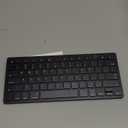 OMOTON Bluetooth Keyboard Compatible with iPad A16 11th 10th Generation, iPad 10.2 (9th/8th/7th), iPad Pro 13/12.9/11 inch, iPad Air/Mini and More iOS Devices, Black