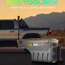 YHTAUTO Truck Bed Storage Tool box Lockable Compatible with 2015-2026 Ford F-150, Without Bed Rail Storage, Passenger Side, Swing Waterproof Wheel Well Toolbox