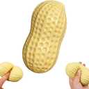 Peanut Squishies, Realistic Peanut Ball Relieve Stress and Anxiety, Party Favor Slow Rise Pressure Release Toy (Peanut)