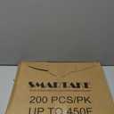 SMARTAKE 200 Pcs Parchment Paper Baking Sheets, 16x24 Inches Non-Stick Precut Baking Parchment, for Baking Grilling Air FSteaming Bread Cup Cake Cookie and More (Unbleached)