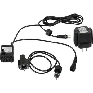 Sunnydaze 40 GPH Submersible Water Pump  12V Small Fountain Pump with Adjustable Flow, 6-Color LED Light & Transformer for Fountains, Bird Baths, Aquariums