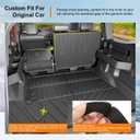 Powoq 5 Seats Cargo Mat Compatible with 2025 2026 Toyota 4Runner Trunk Mat (No Hybrid EV & i-Force MAX) Trunk Liner TPE Cargo Liner Back Seat Protector Replacement for 25-26 Toyota 4Runner Accessories