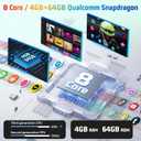 4+64G 8 Core Android Car Stereo for Chrysler 300 300C 2004 2005 2006 2007 2008 2009 with Carplay & Android Auto - 9 Inch Android 15 Touchscreen Radio with DSP/5G WiFi/GPS/Backup Camera