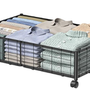 Hleelomi Under Bed Storage with Wheels, 360° Rotating, NoAssembly Underbed Storage Containers, 1 PACK