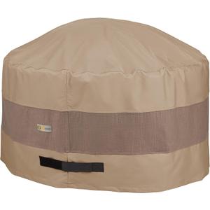 DUCKCOVERS Elegant Waterproof 34 Inch Round Fire Pit Cover, Outdoor Firepit Cover